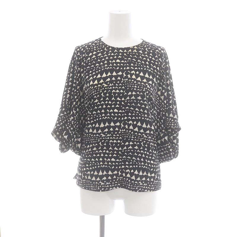 ステラマッカートニー STELLA McCARTNEY 総柄シルクドルマンブラウス 