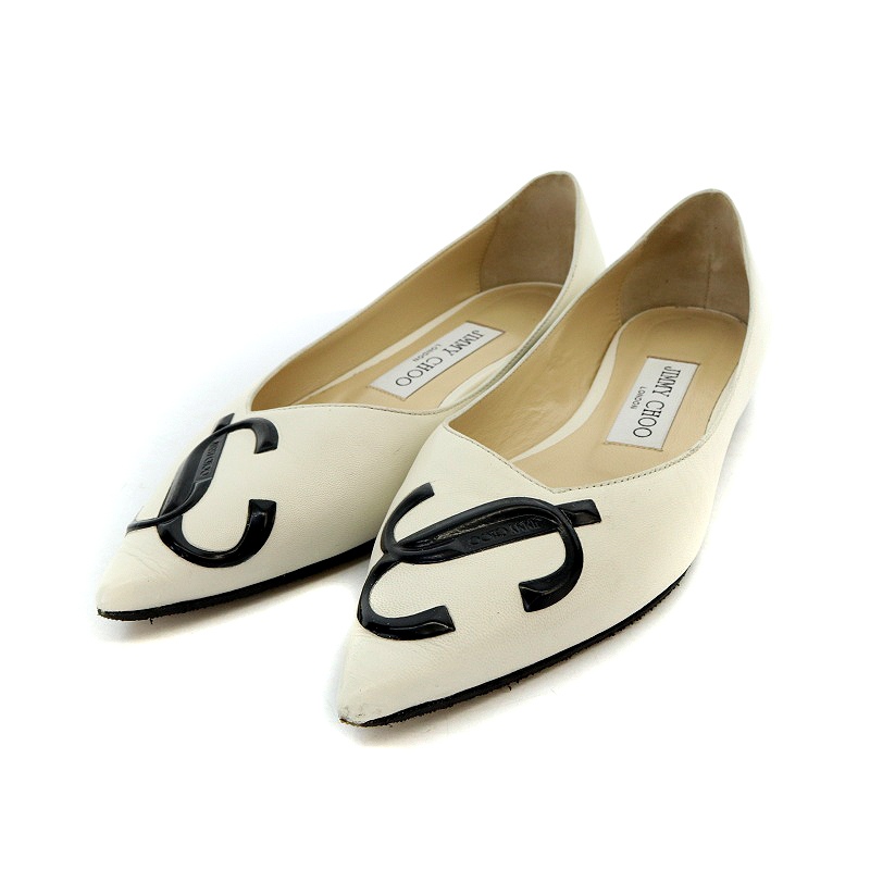 ジミーチュウ　フラットパンチングシューズ JIMMY CHOO Jimmy Choo ジミーチュウ フラットシューズ GIN FLAT