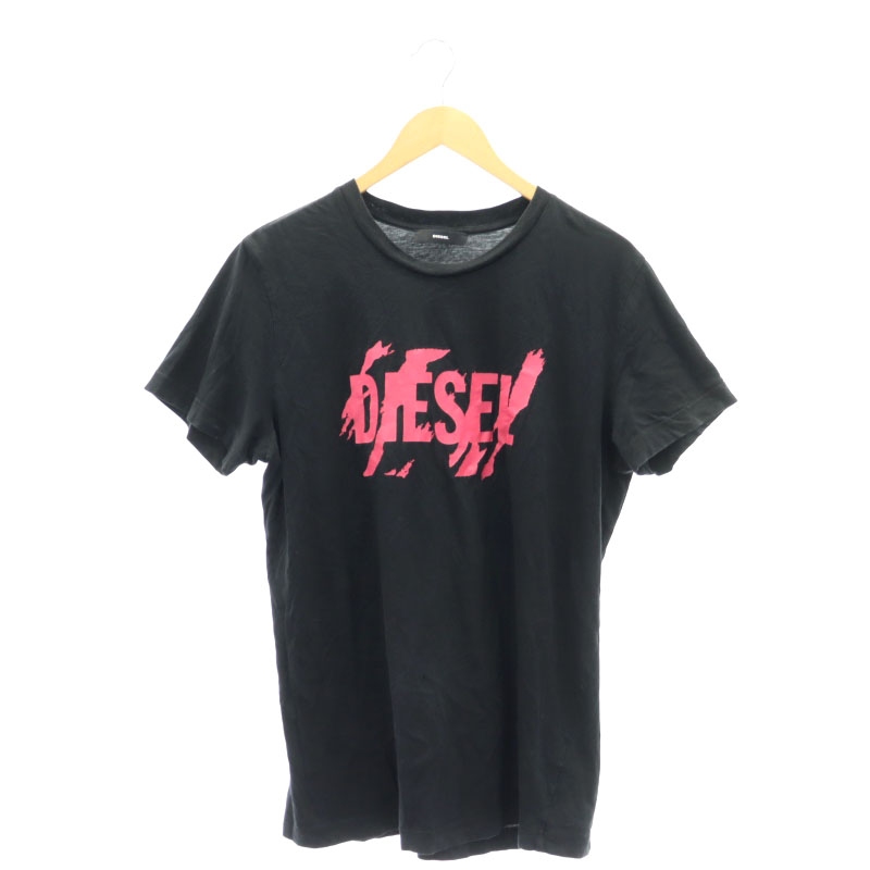 ディーゼル DIESEL ロゴプリント 半袖カットソー Tシャツ ロゴ M ディーゼル DIESEL ロゴプリント 半袖カットソー Tシャツ ロゴ M