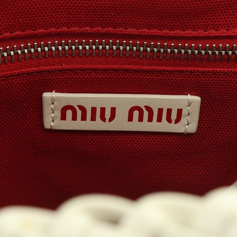 MIUMIU 2WAY ショルダーバッグ 赤 新品未使用 miu 未使用 展示品 ミュウミュウ MIUMIU 2way ハンド ショルダー