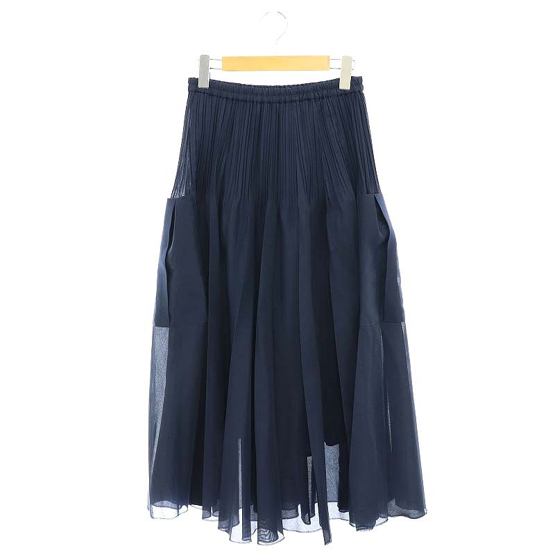 ユナイテッドアローズ UNITED ARROWS オーガンジー ポケット プリーツ 