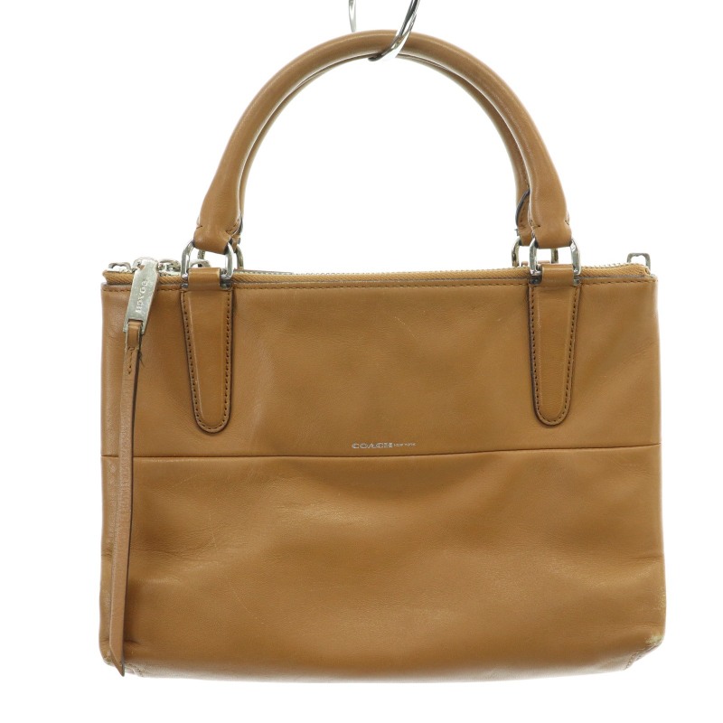 COACH かごバッグ ブラウン ボックス型　新品☆未使用 COACH コーチ バッグ レディース トートバッグ ショルダーバッグ 2WAY