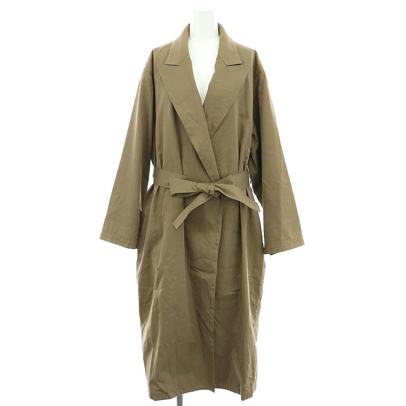 Deuxieme Classe 麻コート(リネン) レディース ブラック（Deuxieme  