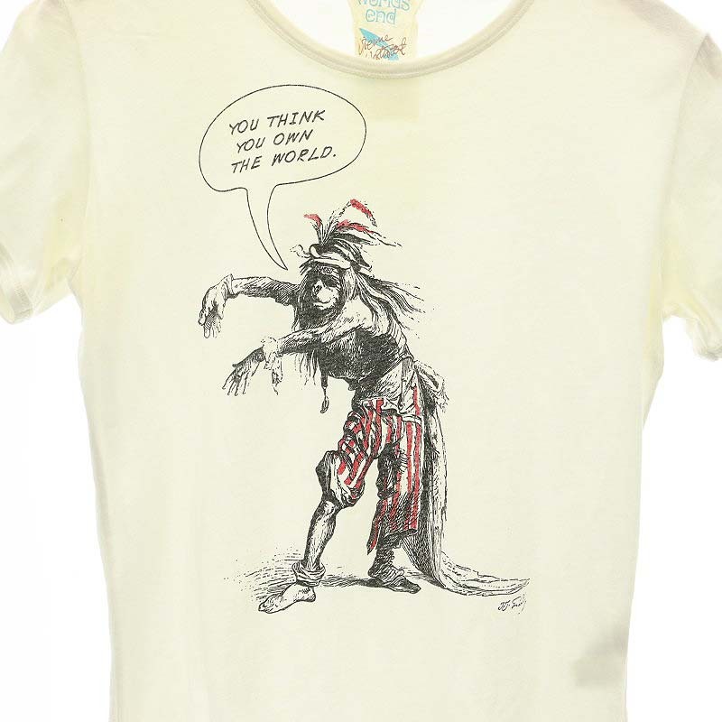Vivienne Westwood プリント コットン Tシャツ ヴィヴィアンウエストウッド Vivienne Westwood WORLD END