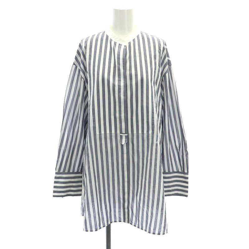 エブール ebure 22SS マラケッシュストライプクレリックバンドカラー 