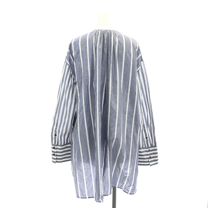 エブール ebure 22SS マラケッシュストライプクレリックバンドカラー 