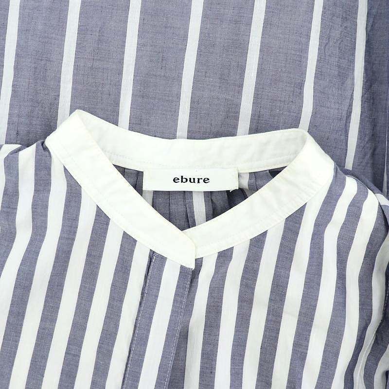 エブール ebure 22SS マラケッシュストライプクレリックバンドカラー 