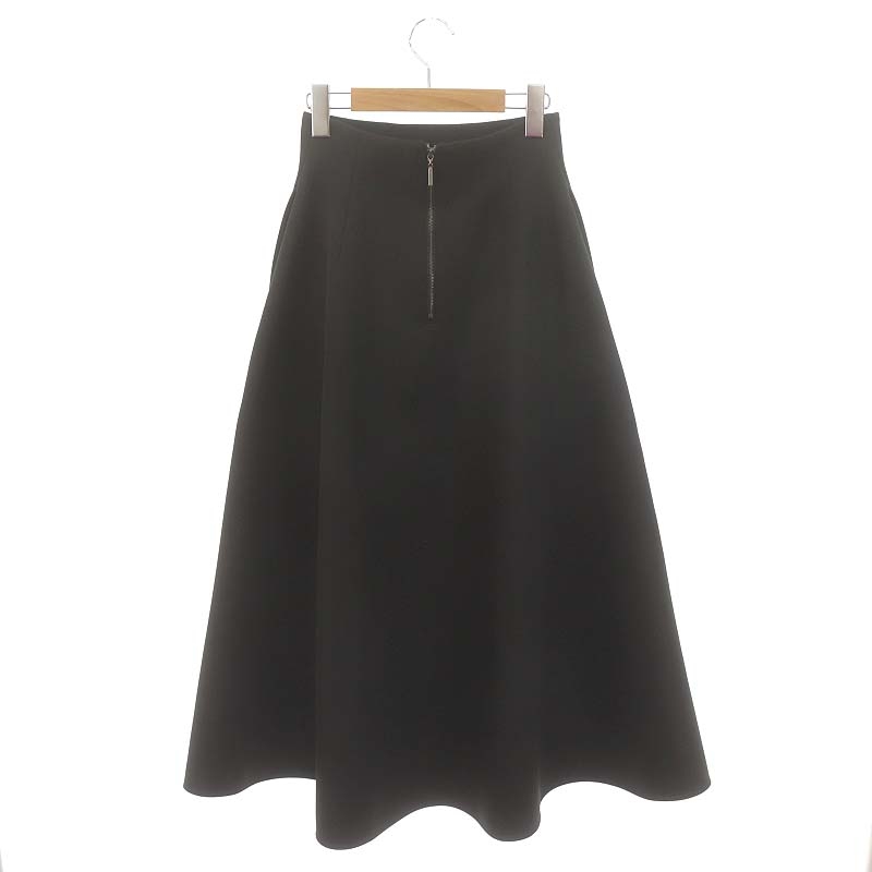 エブール ebure ダブルラッセルフレアスカート マキシ丈 ロング 36  