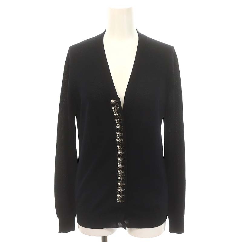 PRADA ☆ Vネック ビジューカーディガン vネック ホワイト（白）系