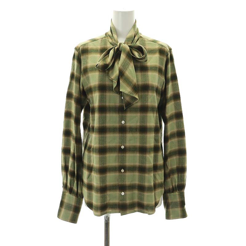 ラルフローレン RALPH LAUREN ボウタイブラウス シャツ 長袖 前開き