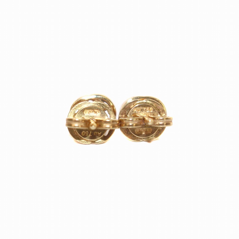 グッチ GUCCI ピアス 両耳用 Au750 K18 GGロゴ イエローゴールド /YI2 