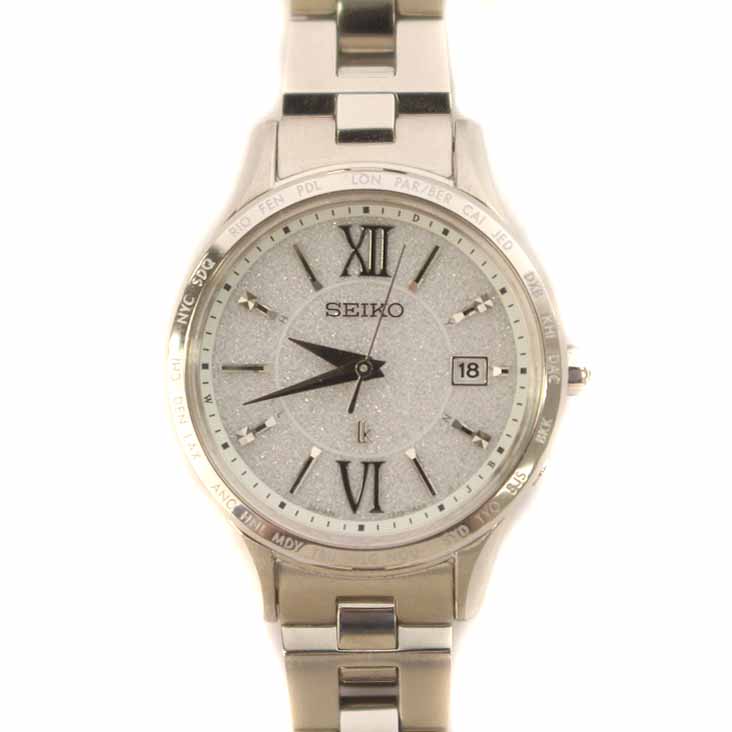 ルキア LUKIA ラメ文字盤 電波ソーラー SEIKO セイコー腕時計