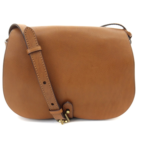 Polo Ralph Lauren ブラウン ショルダーバッグ レザー