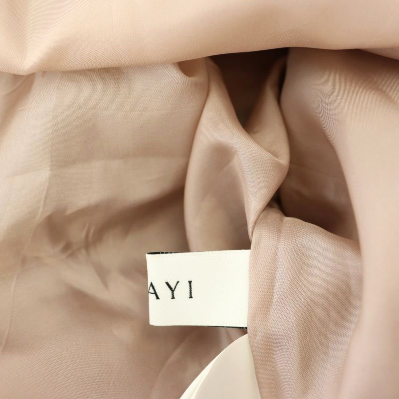 アナイ ANAYI 22SS シャンブレータフタタックスカート ロング フレア  