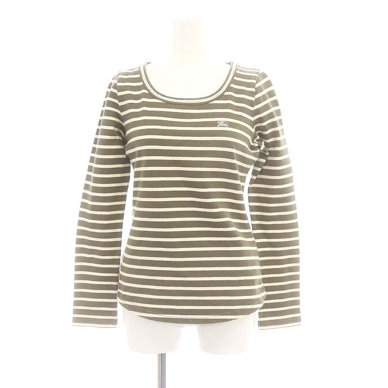 バーバリーブルーレーベル　トレーナー　スウェット　ノバチェック　ボートネック BURBERRY バーバリー スウェット ノバチェック トレーナー 5分袖