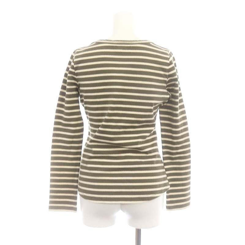 バーバリーブルーレーベル ジャケット ボーダー ジップ　水色　白　38 綿 BURBERRY BLUE LABEL バーバリー ブルーレーベル 五分丈