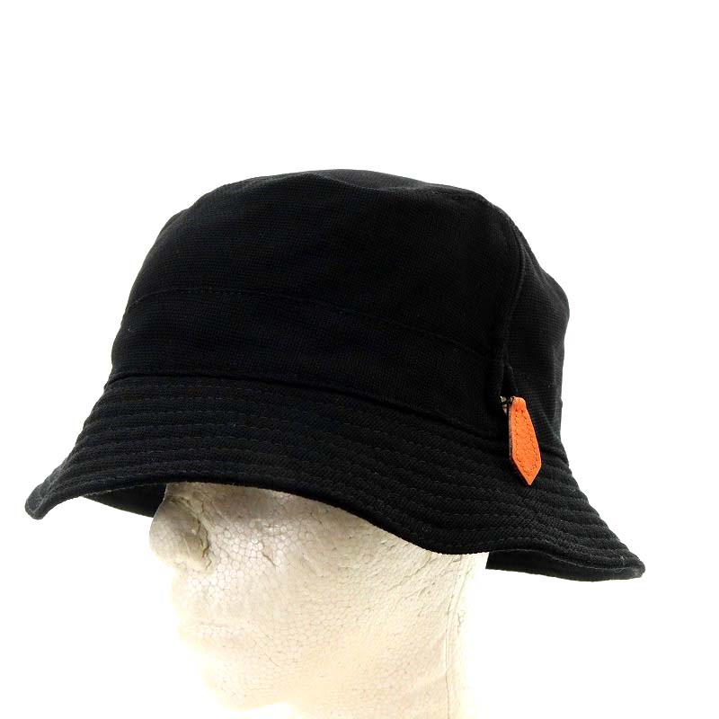 エルメス HERMES モッチプール MOTSCH POUR 帽子 バケットハット 59 黒 