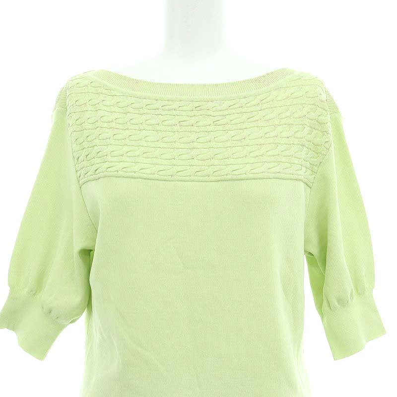 FOXEY - フォクシー FOXEY トップス カットソー ニット Tシャツ Vネック 七分袖 フォクシー FOXEY トップス カットソー ニット Tシャツ Vネック