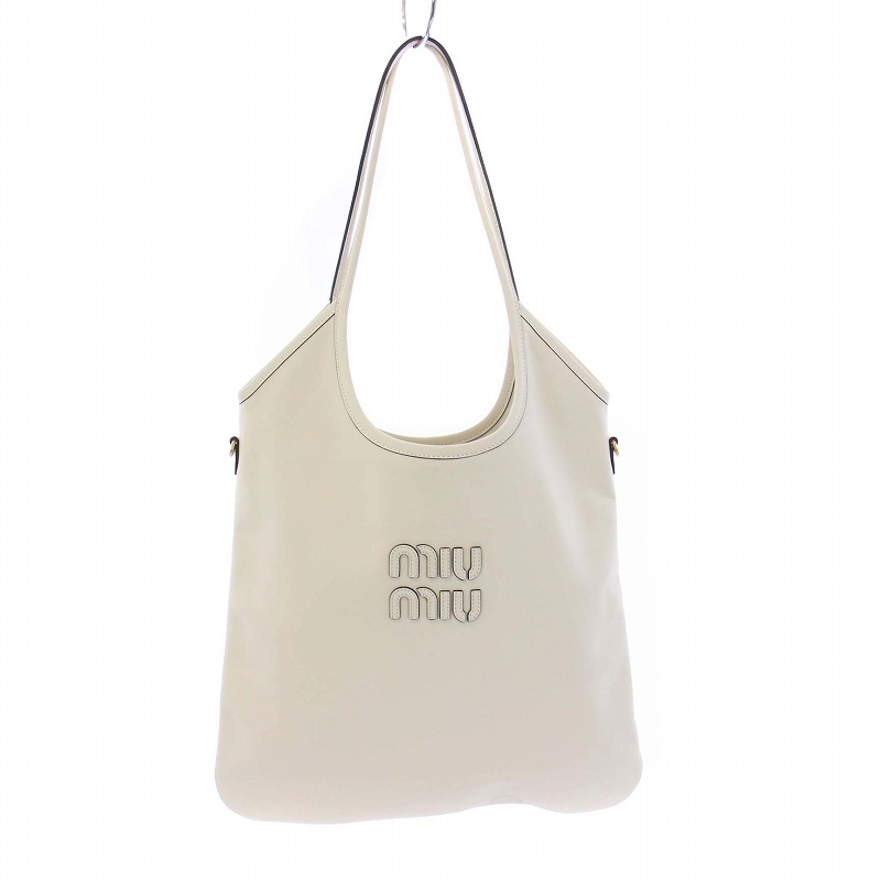 ミュウミュウ miumiu IVY leather tote bag レザートートバッグ  