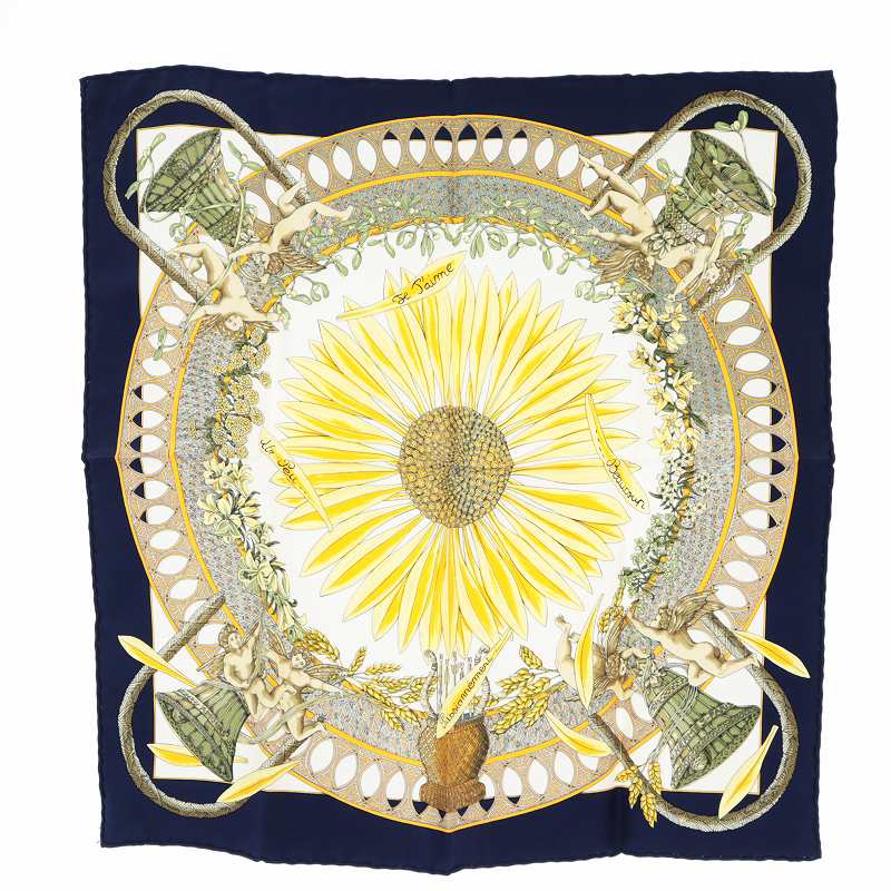 エルメス HERMES カレ 40 Je Taime passionnement un peu スカーフ