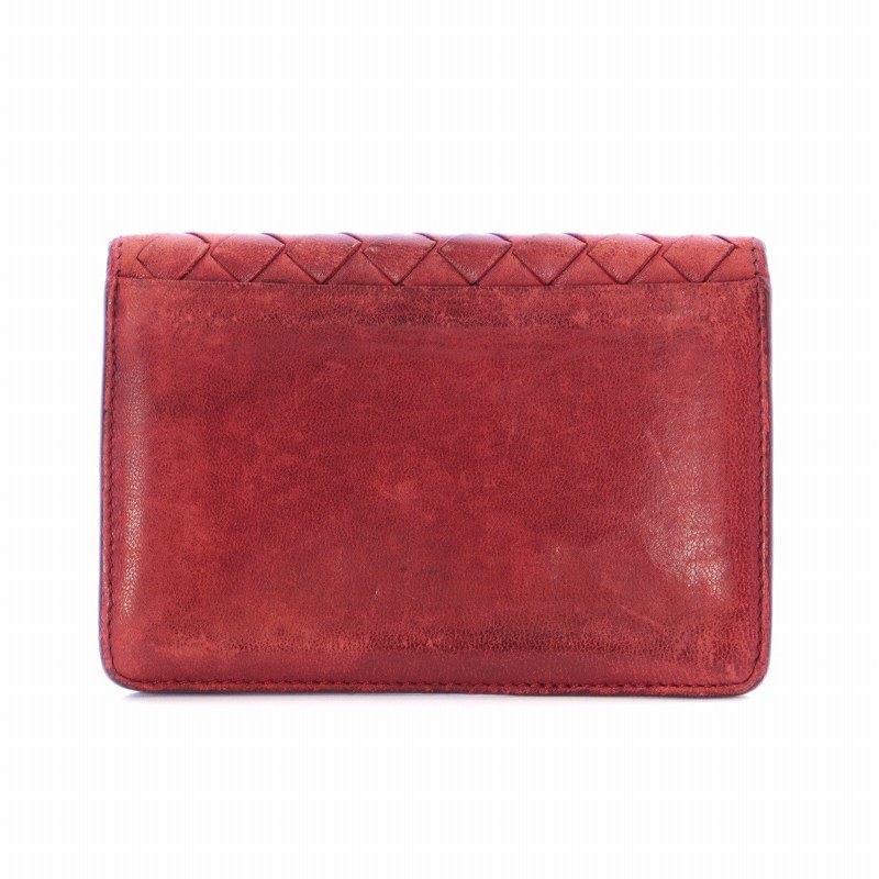 BOTTEGA VENETA 赤 レザー 名刺入れ