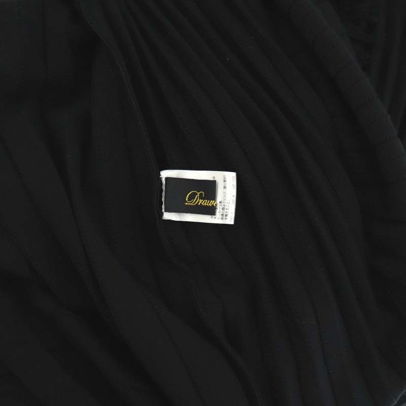 ドゥロワー Drawer コットンフリンジプリーツスカート ニットスカート  