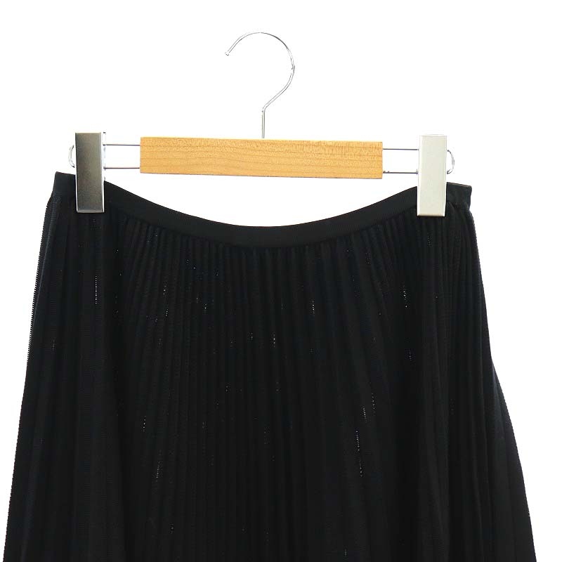 ドゥロワー Drawer コットンフリンジプリーツスカート ニットスカート  