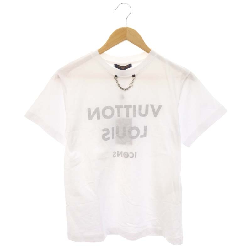 未使用品 ルイヴィトン LOUIS VUITTON 23AW チェーン装飾 ロゴTシャツ 