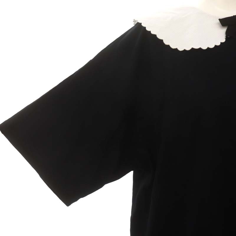 miumiu 正規品 ミュウミュウ ロゴ 半袖Tシャツ 白 襟付き リボン MIU MIU（Tシャツ(半袖/袖なし)）のフリマアイテム一覧