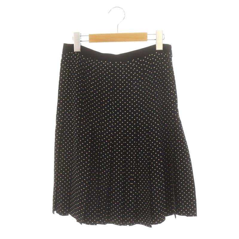 トリーバーチ TORY BURCH ドット柄プリーツスカート 膝丈 フレア  