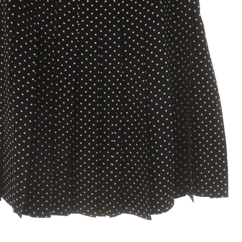 トリーバーチ TORY BURCH ドット柄プリーツスカート 膝丈 フレア  