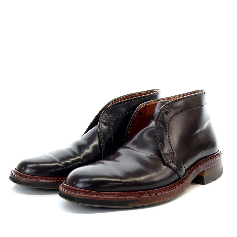 未使用ALDEN 寝っ転が チャッカブーツ US7.5E 1340 LeatherSoul
