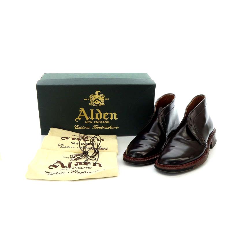 オールデン ALDEN D5706C コードバン チャッカ ブーツ レザー 6C 24cm 