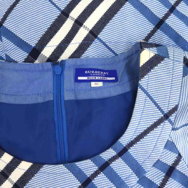 BURBERRY BLUE LABEL バーバリー　ミニワンピース　36 ブルー 楽天市場】バーバリー ワンピース Burberry Blue Label バーバリー