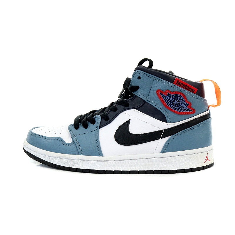 ナイキ NIKE FACETASM Air Jordan 1 Mid White Navy ファセッタズム 