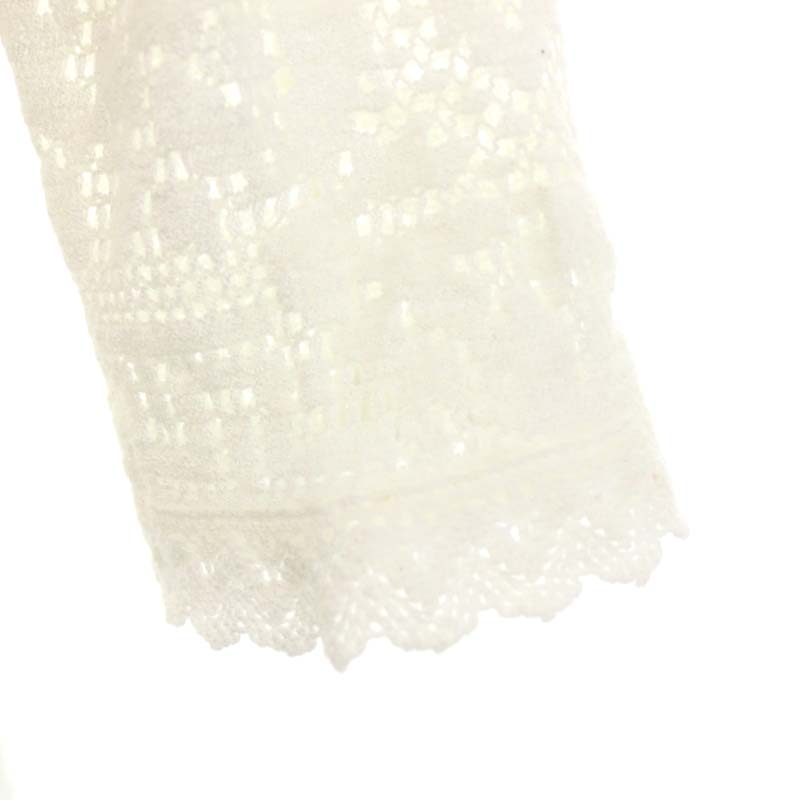 イザベル マラン エトワール ISABEL MARANT ETOILE レースニット カットソー 七分袖 白 ホワイト /HK ■OS レディース イザベル マラン エトワール ISABEL MARANT ETOILE レースニット