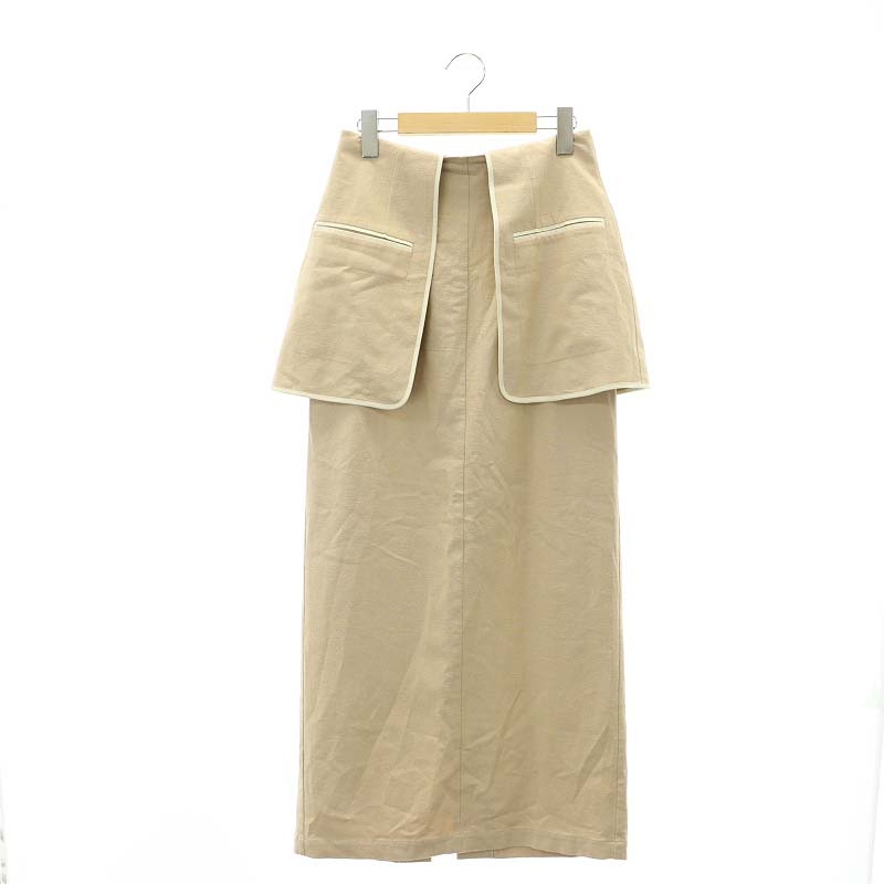 クラネ CLANE 22SS ATTACH FLAP SKIRT ロングスカート タイトスカート  