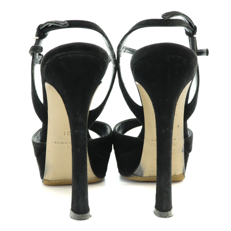 MIU MIU ストラップサンダル　34ハーフ MIU MIU ストラップサンダル 34ハーフ MIU MIU - ミュウミュウ
