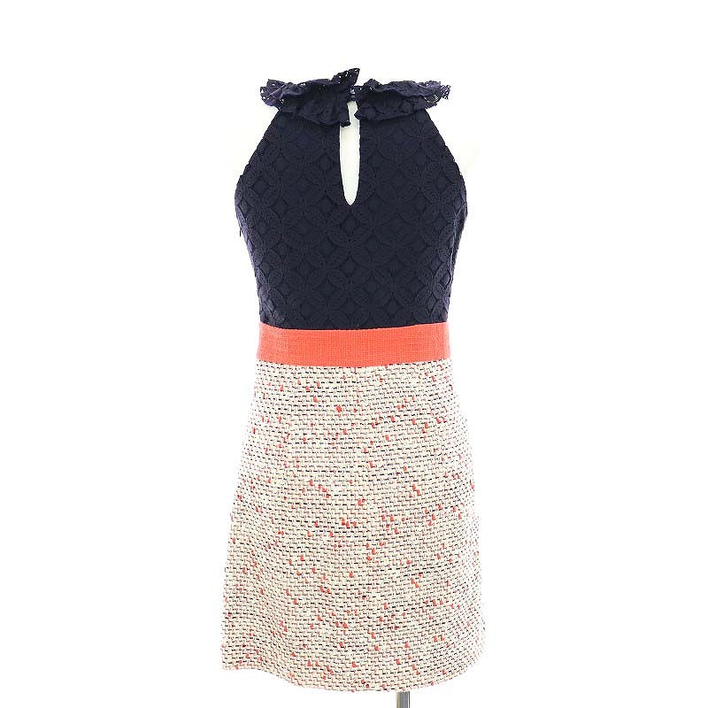 ☆Milly☆ミリー Aztec オーバーレイカクテルワンピ/ドレス♪白 Milly 白 ワンピース 新品 タグ付き（☆Milly☆ミリー Aztec