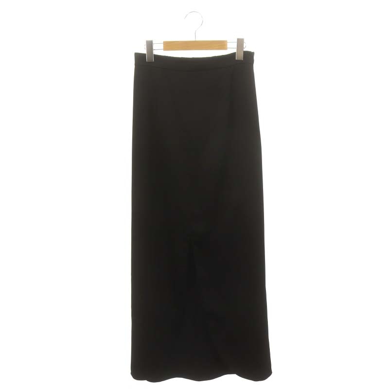 クラネ CLANE TULIP LINE SKIRT スカート ロング タイト スリット 2 黒 