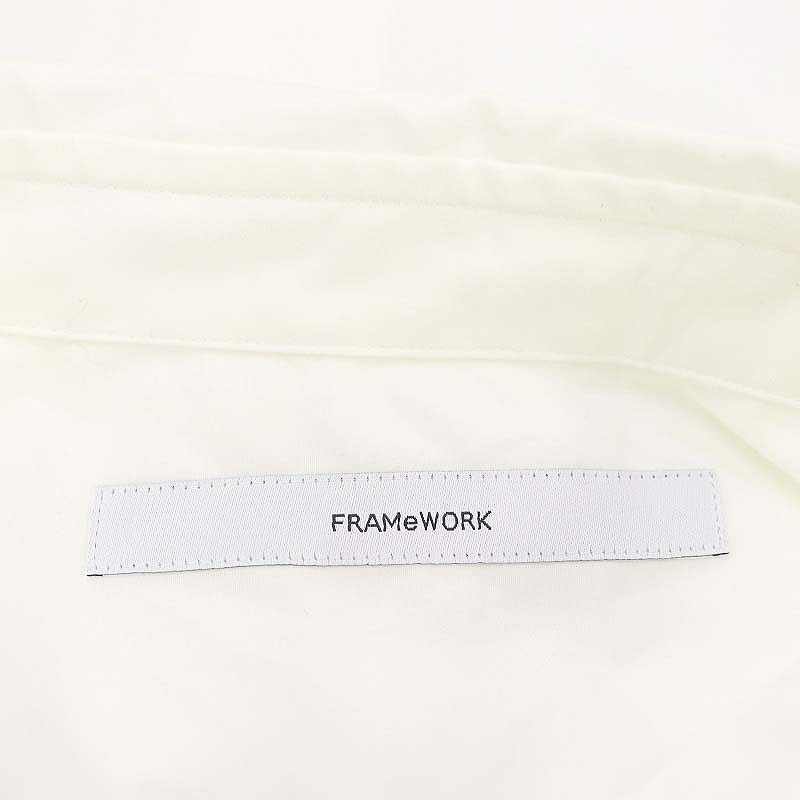 未使用品 フレームワーク Framework ブロード バックロゴシャツ 