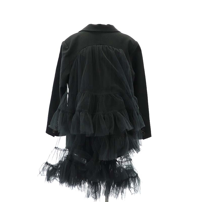 ヴィヴィアーノ VIVIANO 23AW BACK TULLE TRIMMED BLAZER ジャケット 