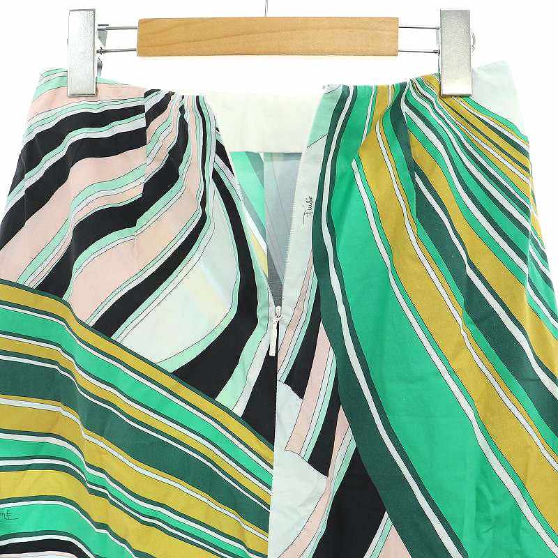 エミリオプッチ EMILIO PUCCI プッチ柄コットンスカート ロング