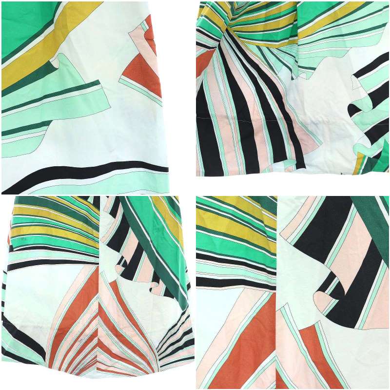 エミリオプッチ EMILIO PUCCI プッチ柄コットンスカート ロング