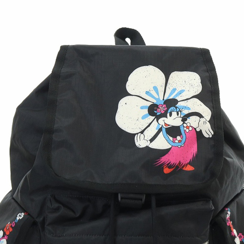 LeSportsacミニーマウス ハイビスカスVOYAGER リュックサック LeSportsac ミニー リュック バックパック フラ ハイビスカス