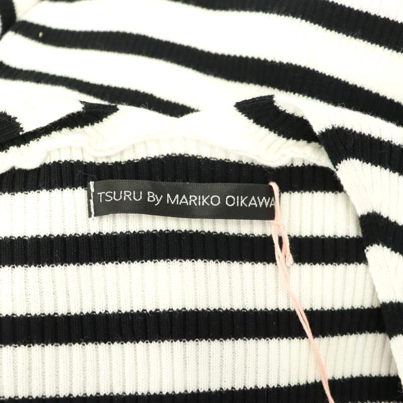 TSURU By MARIKO OIKAWA 黒スクエアカットニット