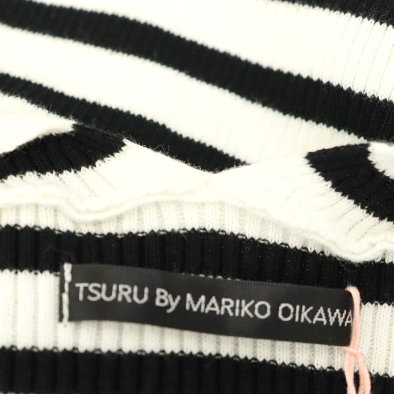 TSURU By MARIKO OIKAWA 黒スクエアカットニット