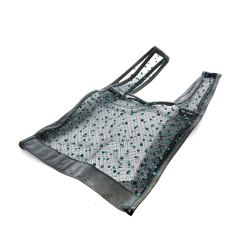 ラドロー チュールバック ☆未使用☆ラドロー⁄LUDLOW チュールフラワー