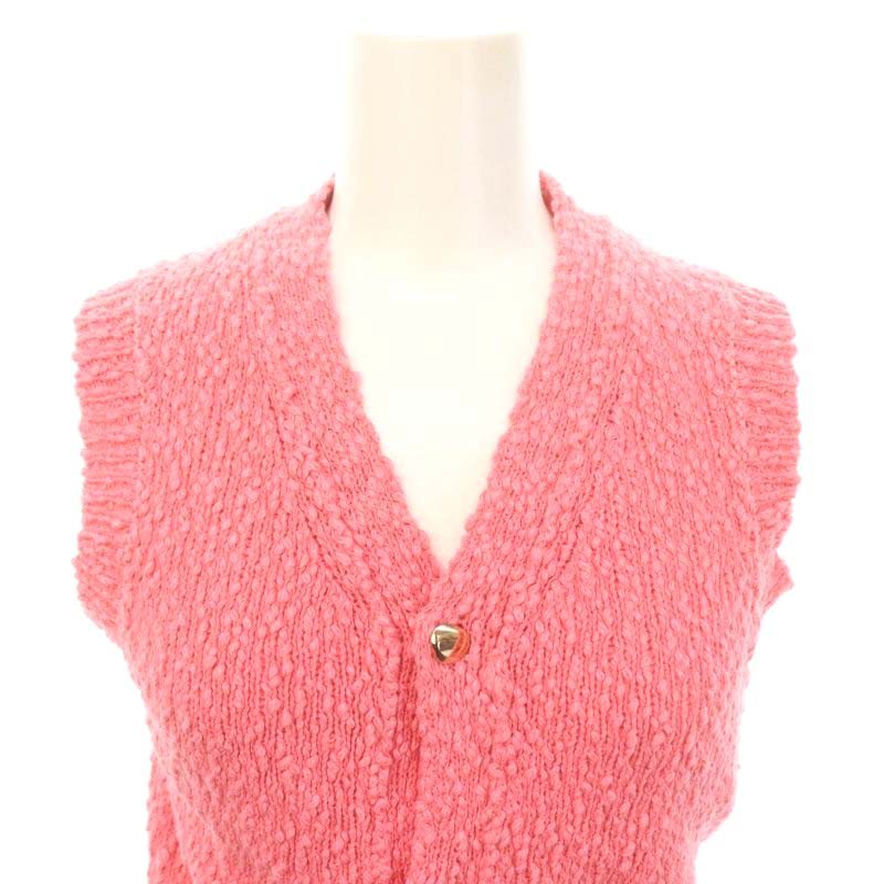 【NKNIT / V-neck KNIT vest】 ピンク ニットベスト NKNIT / V-neck KNIT vest】 ピンク ニットベスト