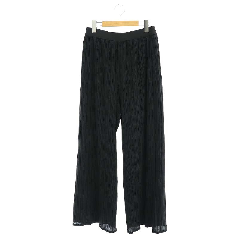 アドーア ADORE 24SS プリーツ ワイドパンツ イージー 38 ブラック アドーア ADORE 24SS プリーツ ワイドパンツ イージー 38 黒